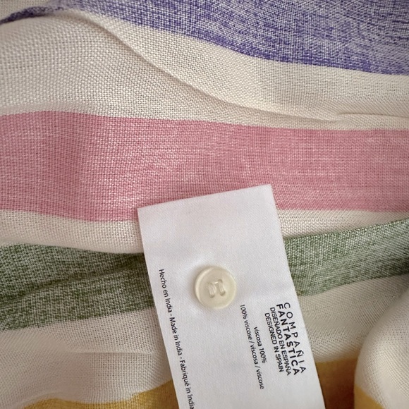 FINAL PRICE A Cropped Top, Striped, in Candy Crush Hues, size XS/S - Picture 4 of 8